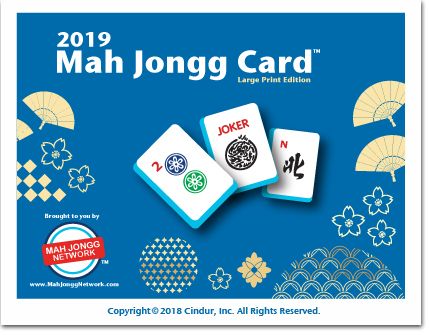 Mah Jongg Large Print Card